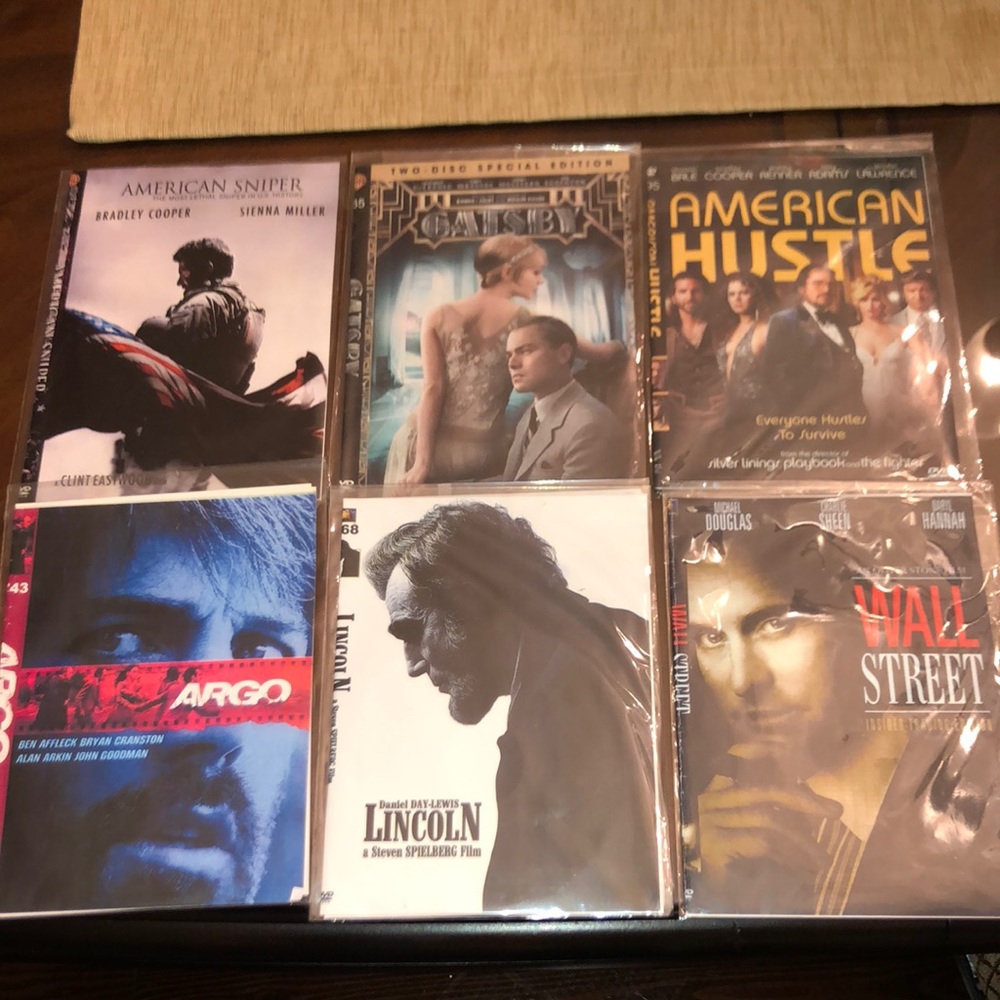 6 unopened Classic American films on DVD